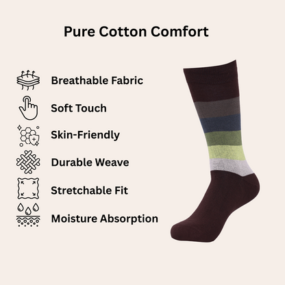 Cotton full length corporate socks